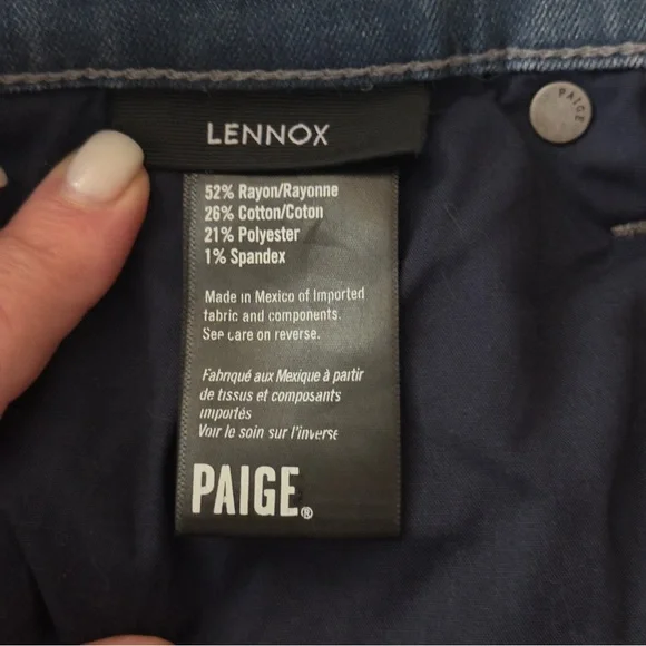 Paige Lennox men Jeans Gray-blue  Slim Fit Stretch Sz 31 - Picture 10 of 11